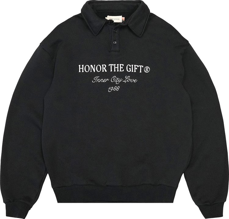 Honor The Gift Rugby Fleece 'Black'
