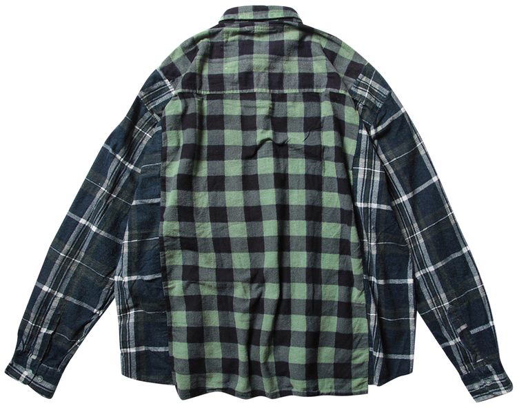 Needles Flannel Shirt Ribbon Wide Shirt Assorted