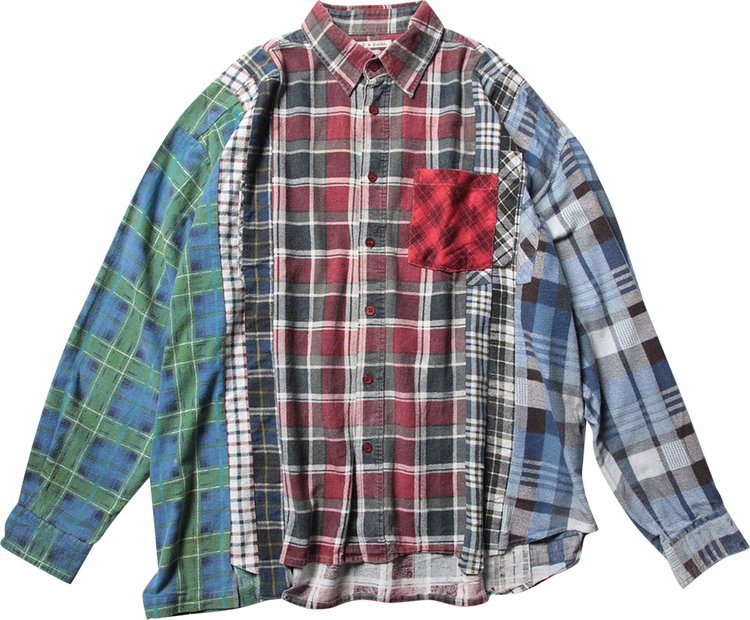 Needles Flannel Shirt 7 Cuts Wide Shirt 'Assorted'