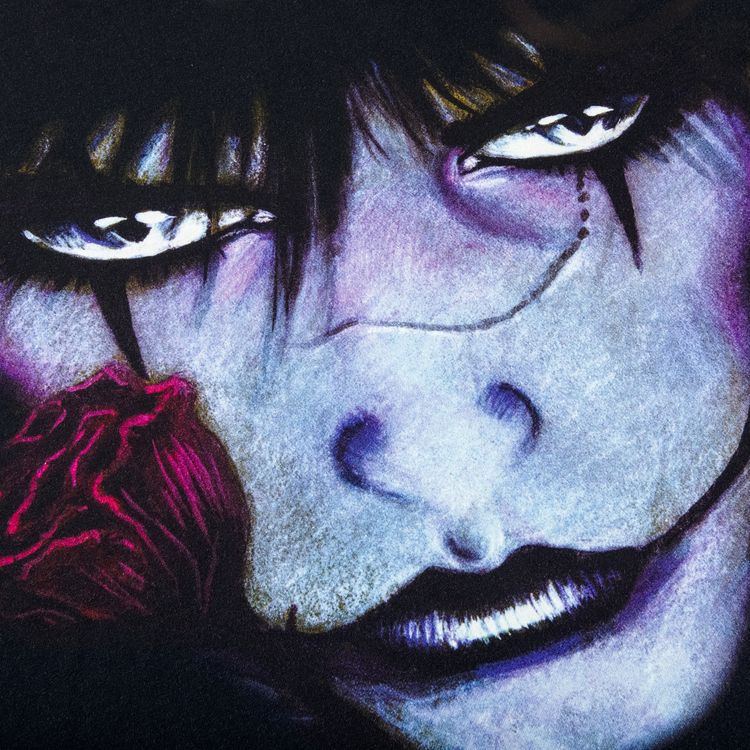 Supreme x The Crow Raglan Long Sleeve Top White Eyes