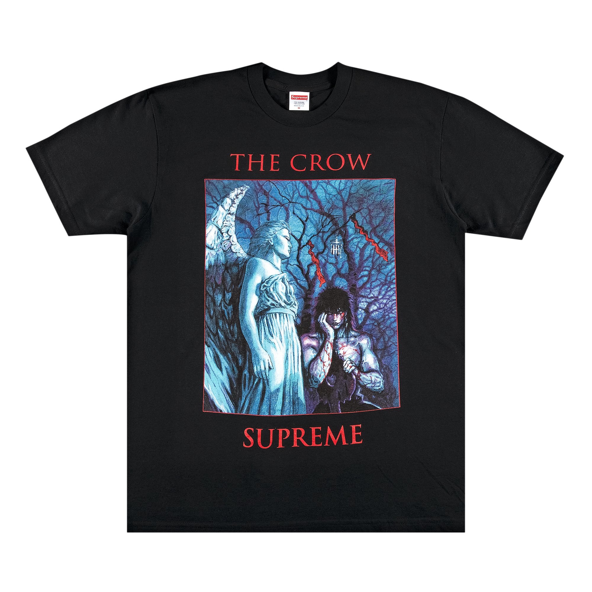 supreme  The Crow Tee Black Large