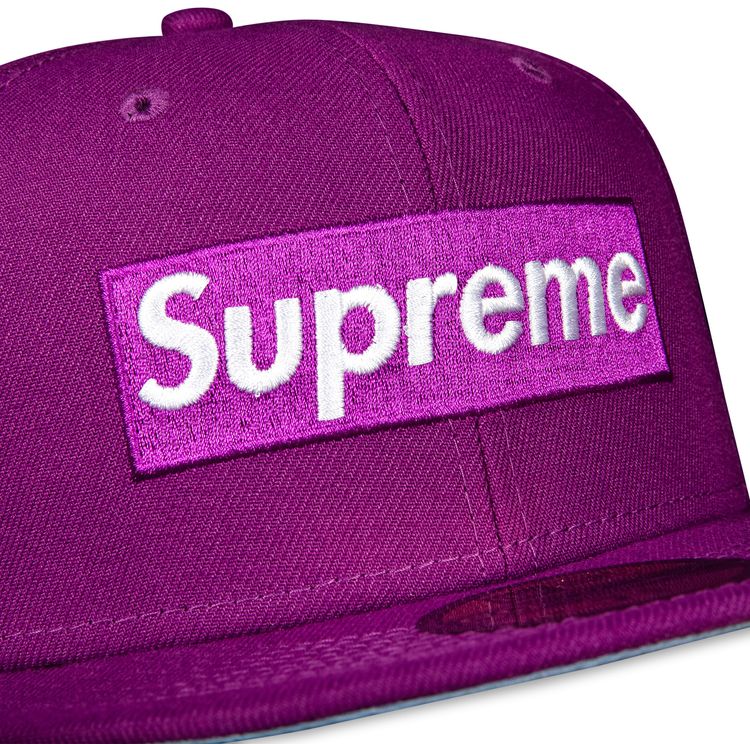 Supreme No Comp Box Logo New Era Lavender