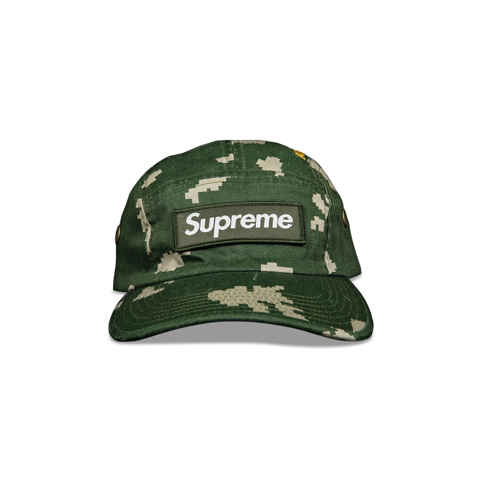 Buy Supreme Military Camp Cap 'Olive Russian Camo' - FW21H89 OLIVE