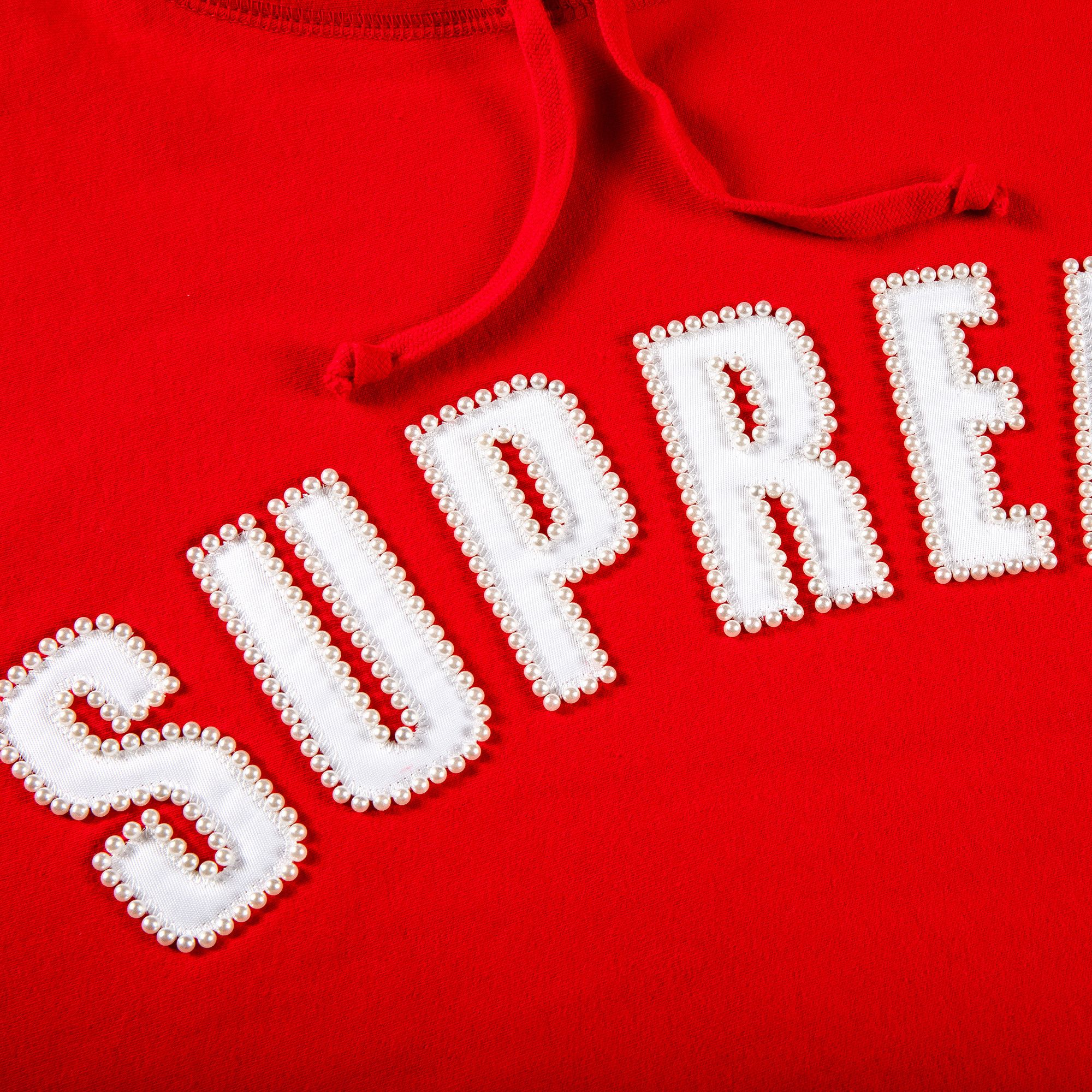 Supreme Pearl Logo Hooded Sweatshirt (FW21) - $168