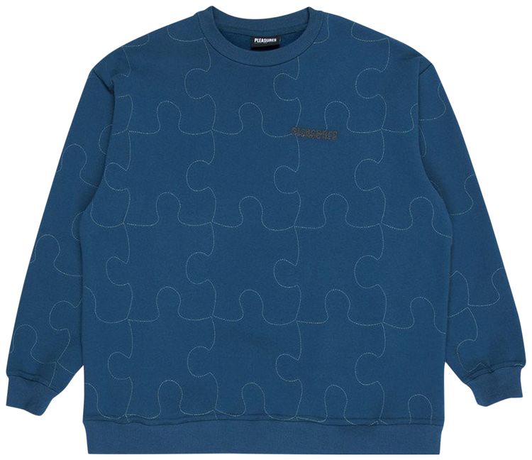 Pleasures Pieces Reflective Crewneck Blue