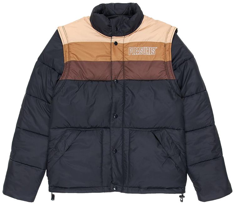 Pleasures Call Me Convertible Puffer Black