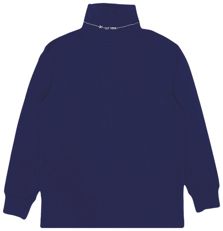 Pleasures Cut Here Turtleneck Blue