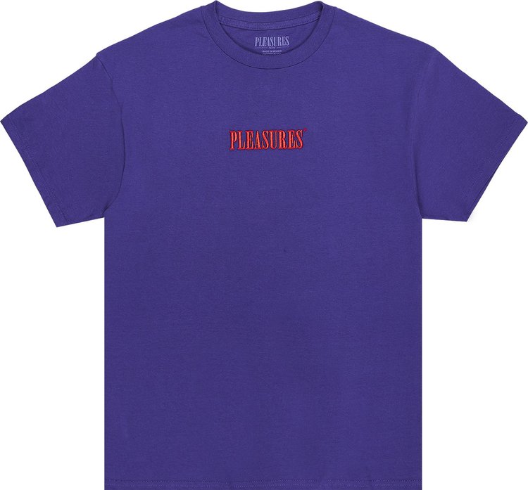 Pleasures Core Embroidered T-Shirt 'Purple'