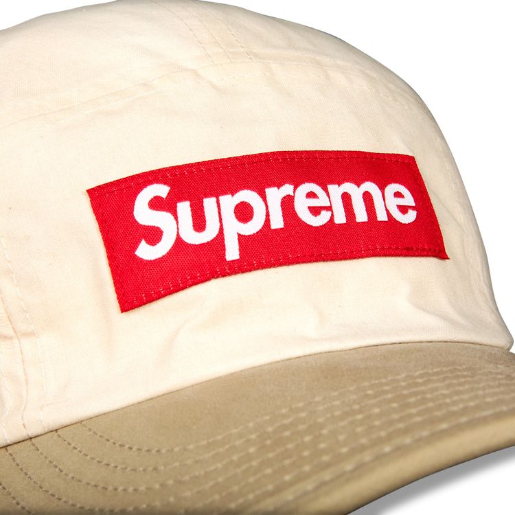 Supreme Waxed Cotton Camp Cap Natural