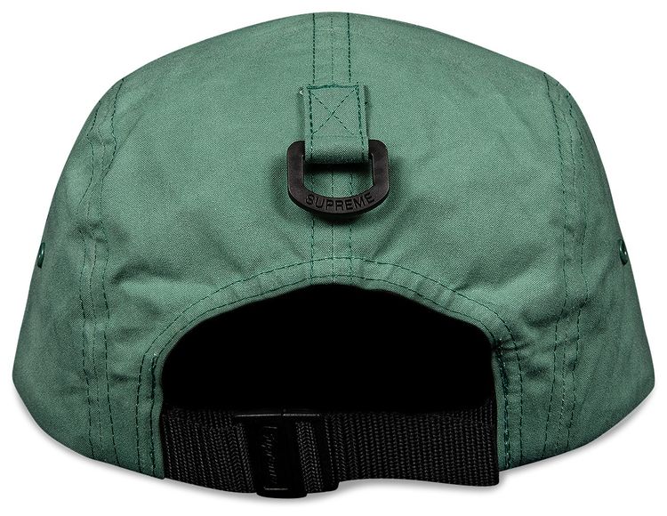 Supreme Waxed Cotton Camp Cap Green