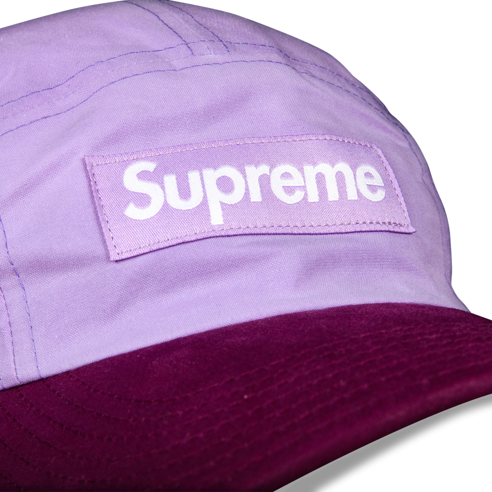 Buy Supreme Waxed Cotton Camp Cap 'Purple' - FW21H99 PURPLE | GOAT