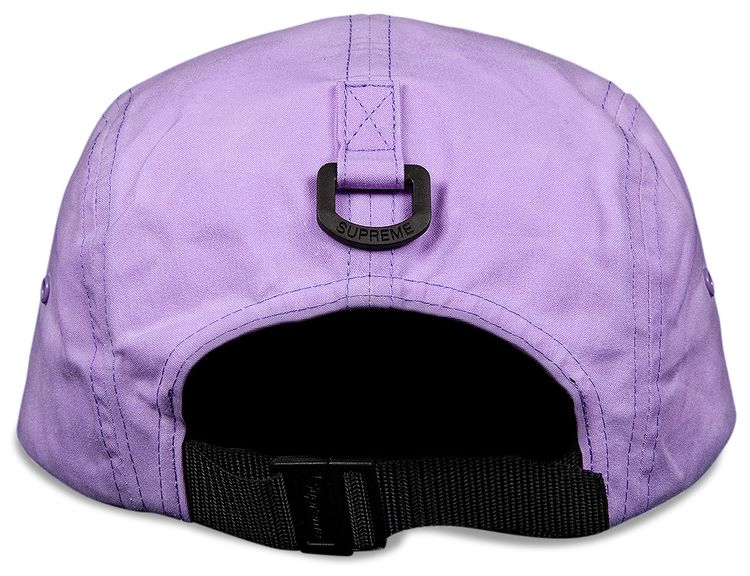 Supreme Waxed Cotton Camp Cap Purple