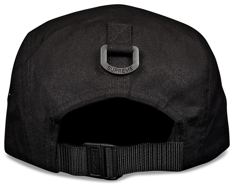 Supreme Waxed Cotton Camp Cap Black