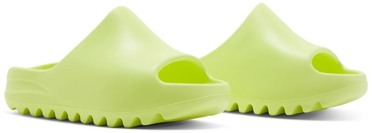 Yeezy Slides Kids Glow Green