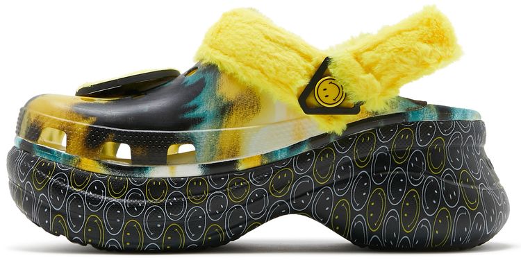 Wmns Classic Bae Buckle Translucent Clog Tie Dye Smiley
