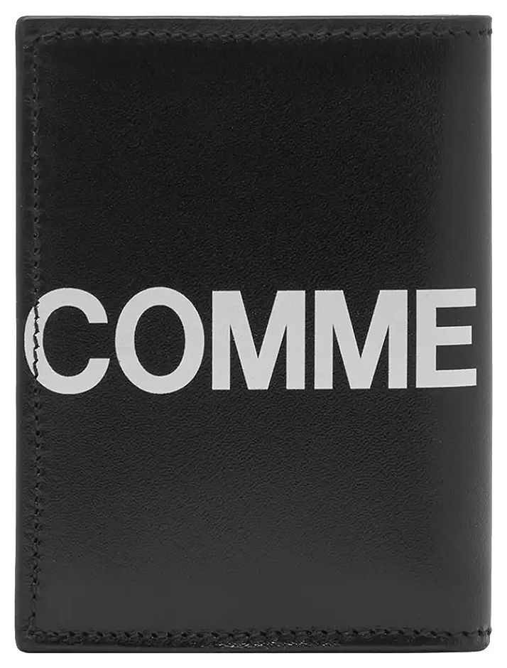 Comme des Garcons Huge Logo Card Holder Black