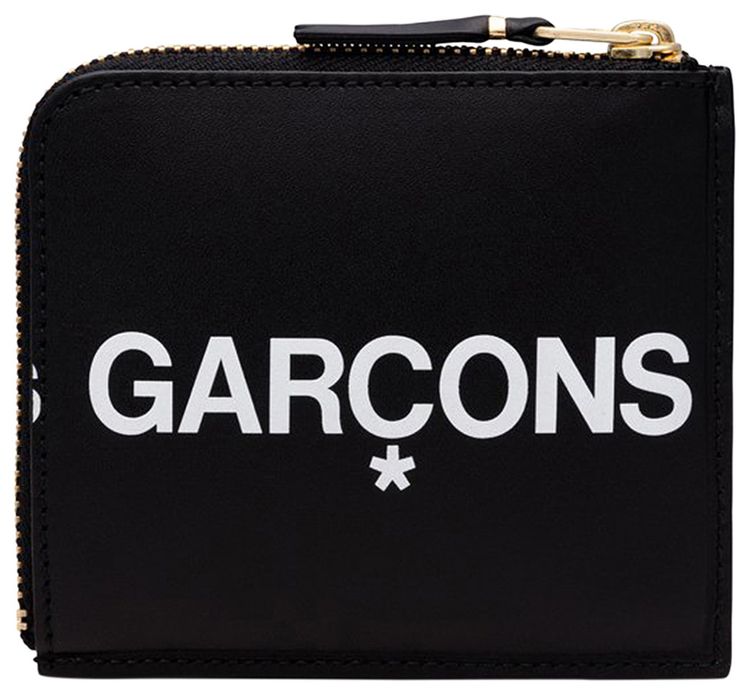 Comme des Garcons Huge Logo Wallet Black
