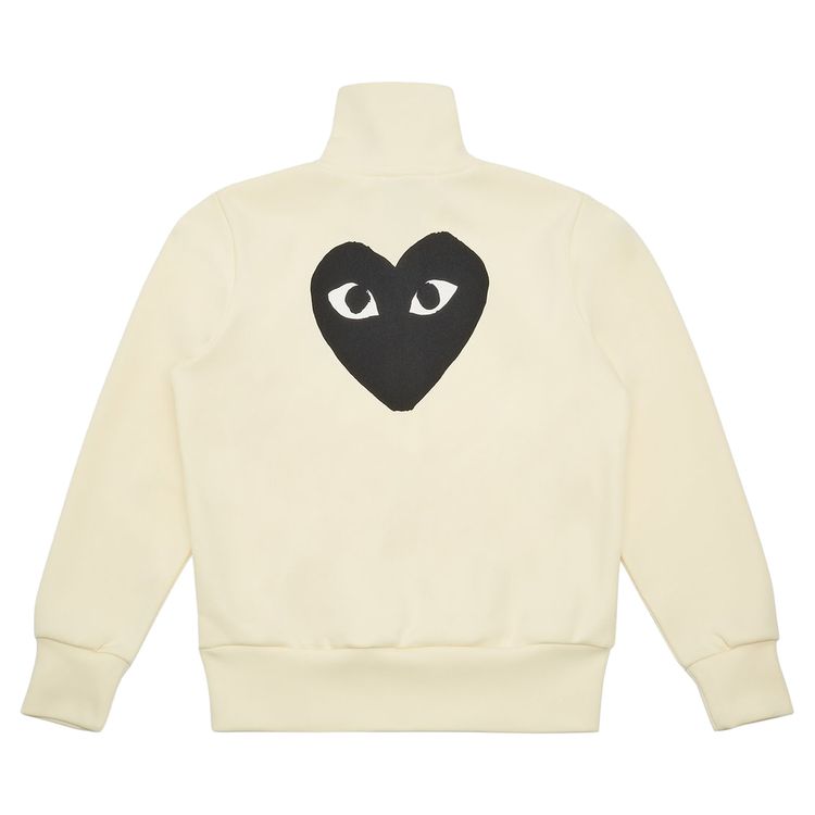 Comme des Garcons PLAY Big Black Heart Sweatshirt Off White