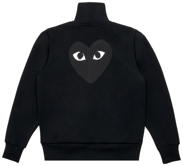 Comme Des Garcons Play Sweatshirt Big Heart Black