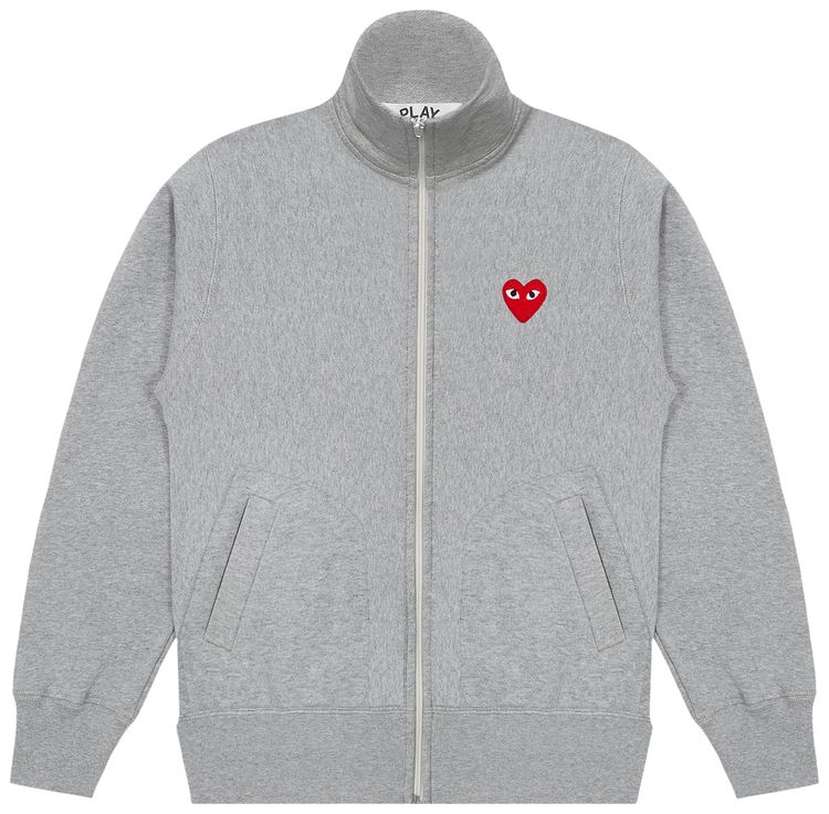 Comme Des Garcons Play Crewneck Sweatshirt Grey