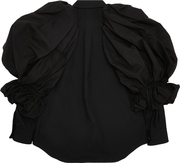 Comme des Garcons Ruffle Sleeve Shirt Black