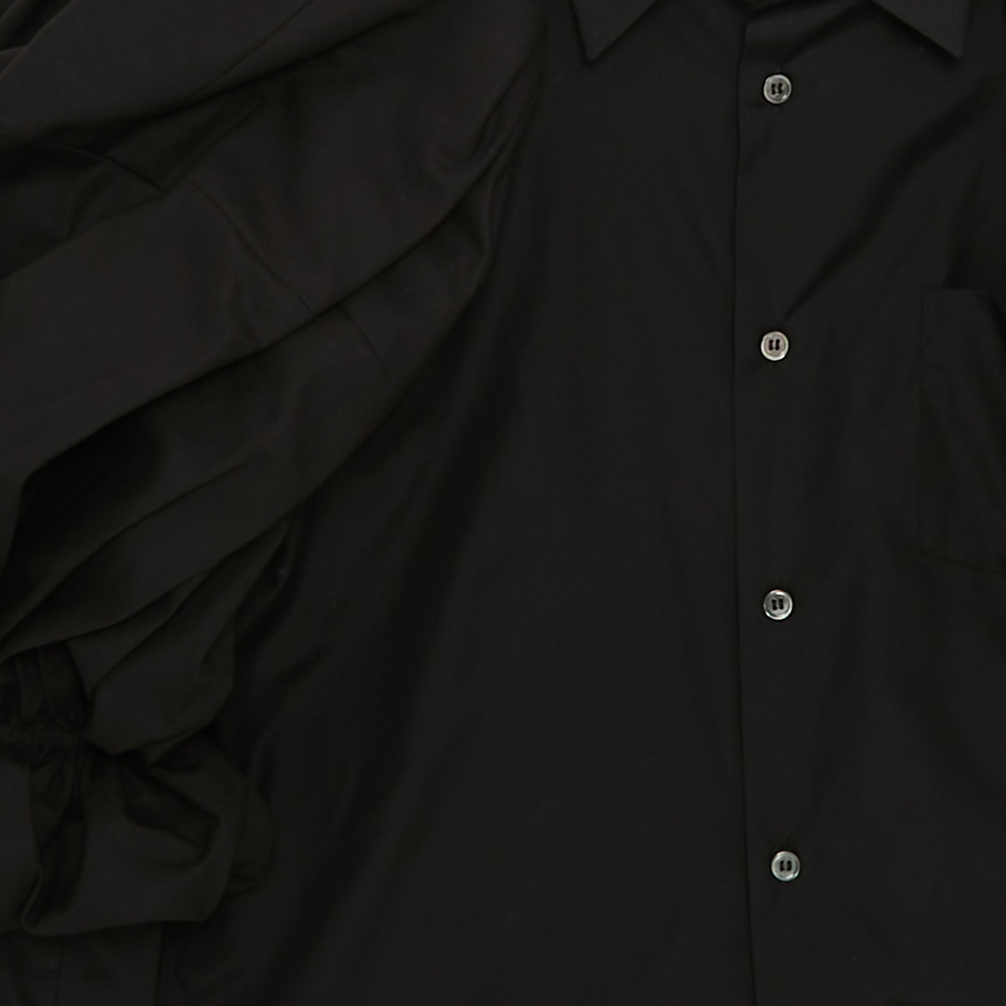 Buy Comme des Garçons Ruffle Sleeve Shirt 'Black' - GH B006 051