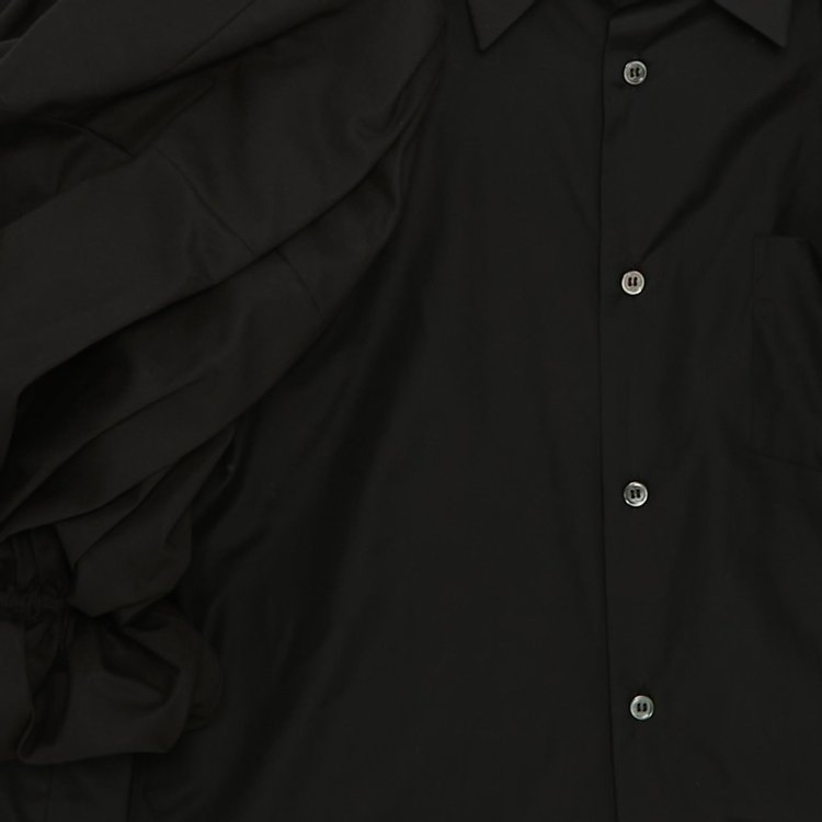 Comme des Garcons Ruffle Sleeve Shirt Black