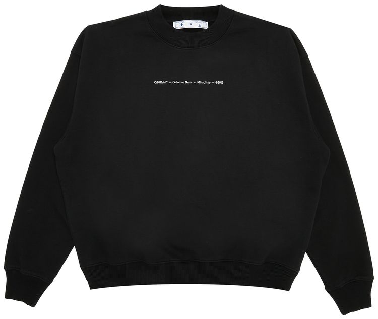 Off White Tornado Arrow Skate Crewneck BlackMulticolor