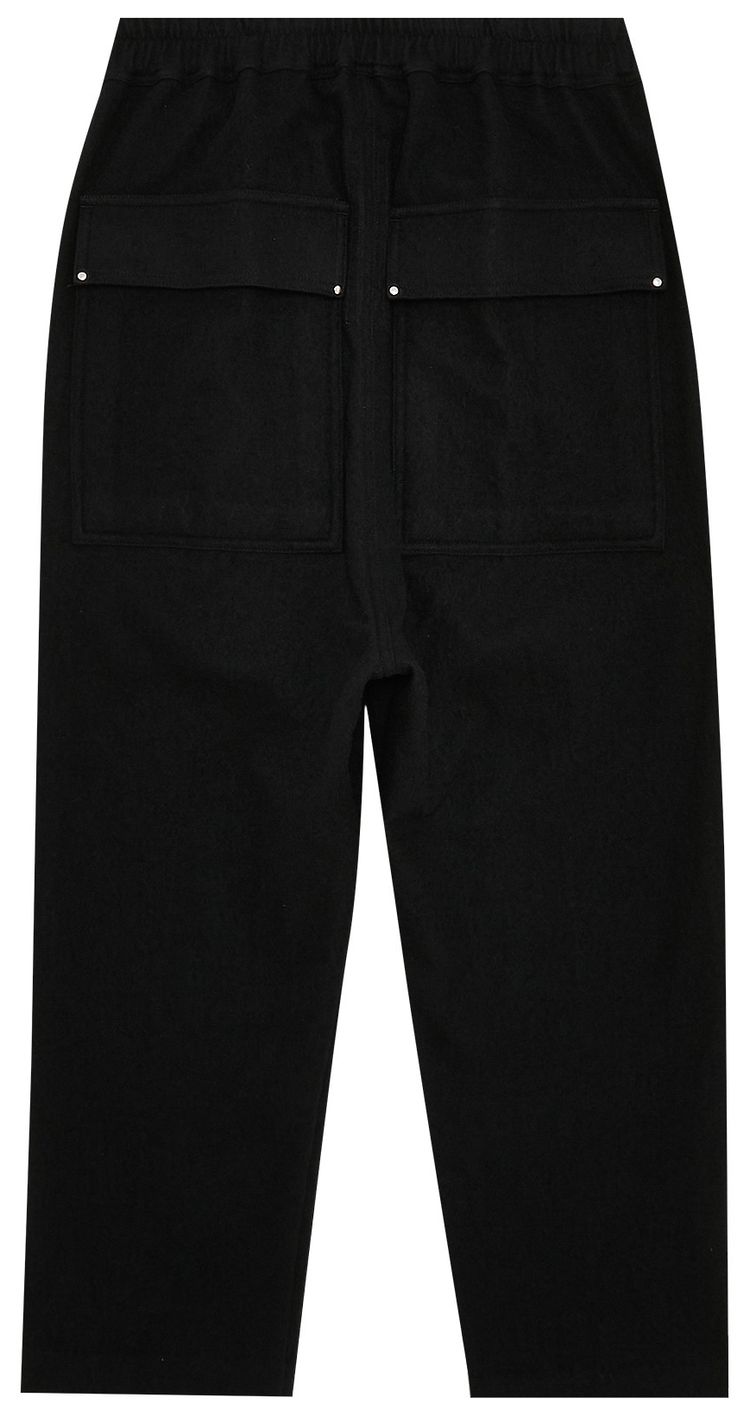 Rick Owens Drawstring Cropped Astaire Pants Black