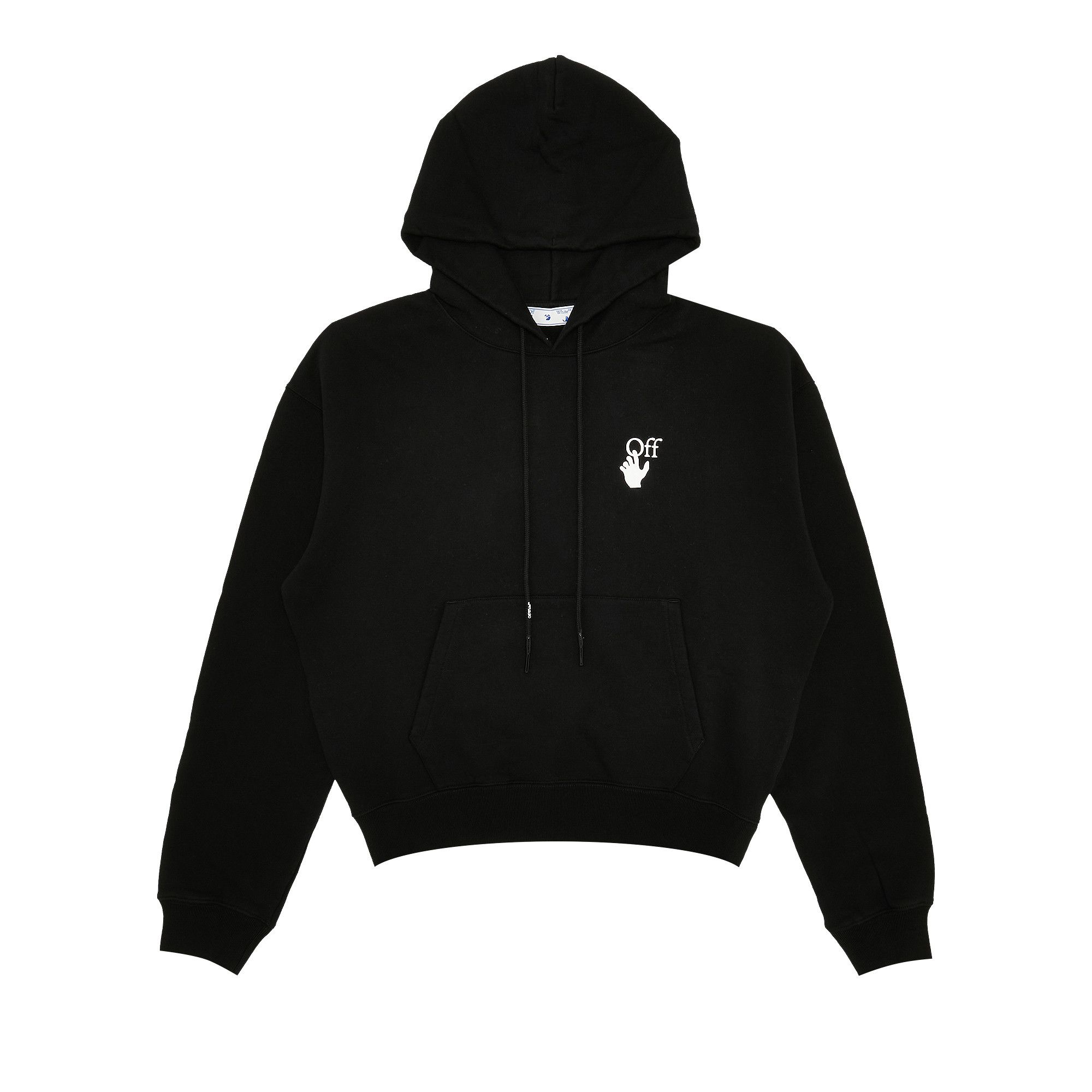 Off white caravaggio hoodie blue shop