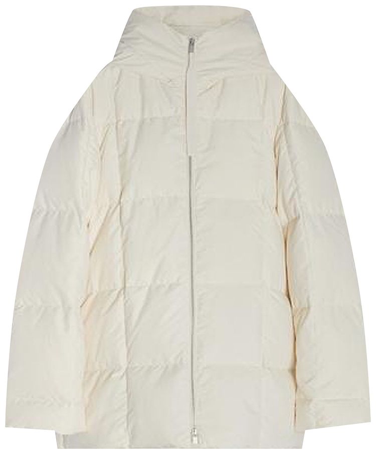 Jil Sander Fill Down Hooded Blouson Vanilla