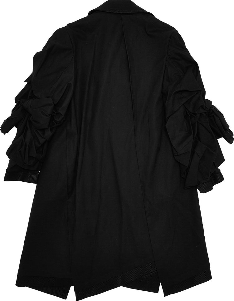 Comme des Garcons Bow Tie Sleeve Coat Black