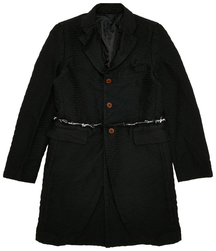 Comme des Garcons Split Long Jacket Black