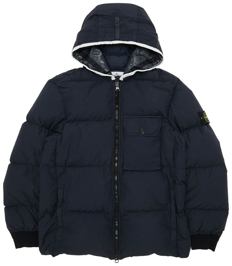 Stone Island Compass Patch Down Jacket Ink