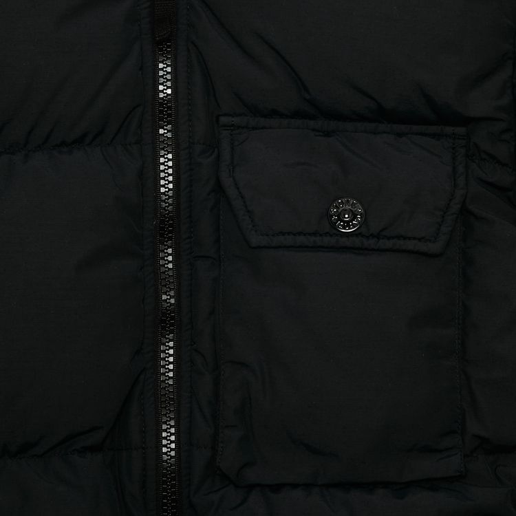 Stone Island Compass Patch Down Jacket Black