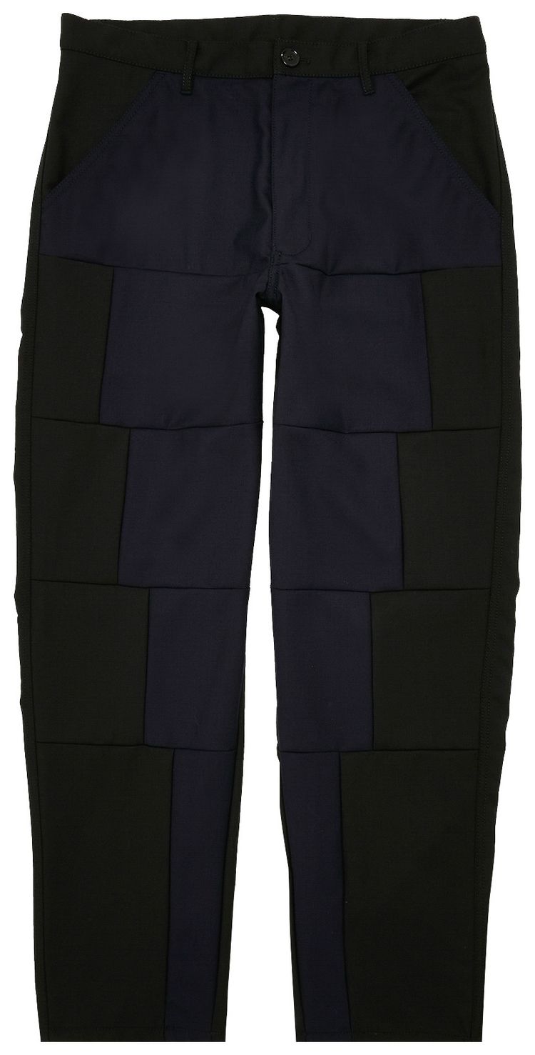 Comme des Garcons SHIRT Shirt Patchwork Trouser BlackNavy