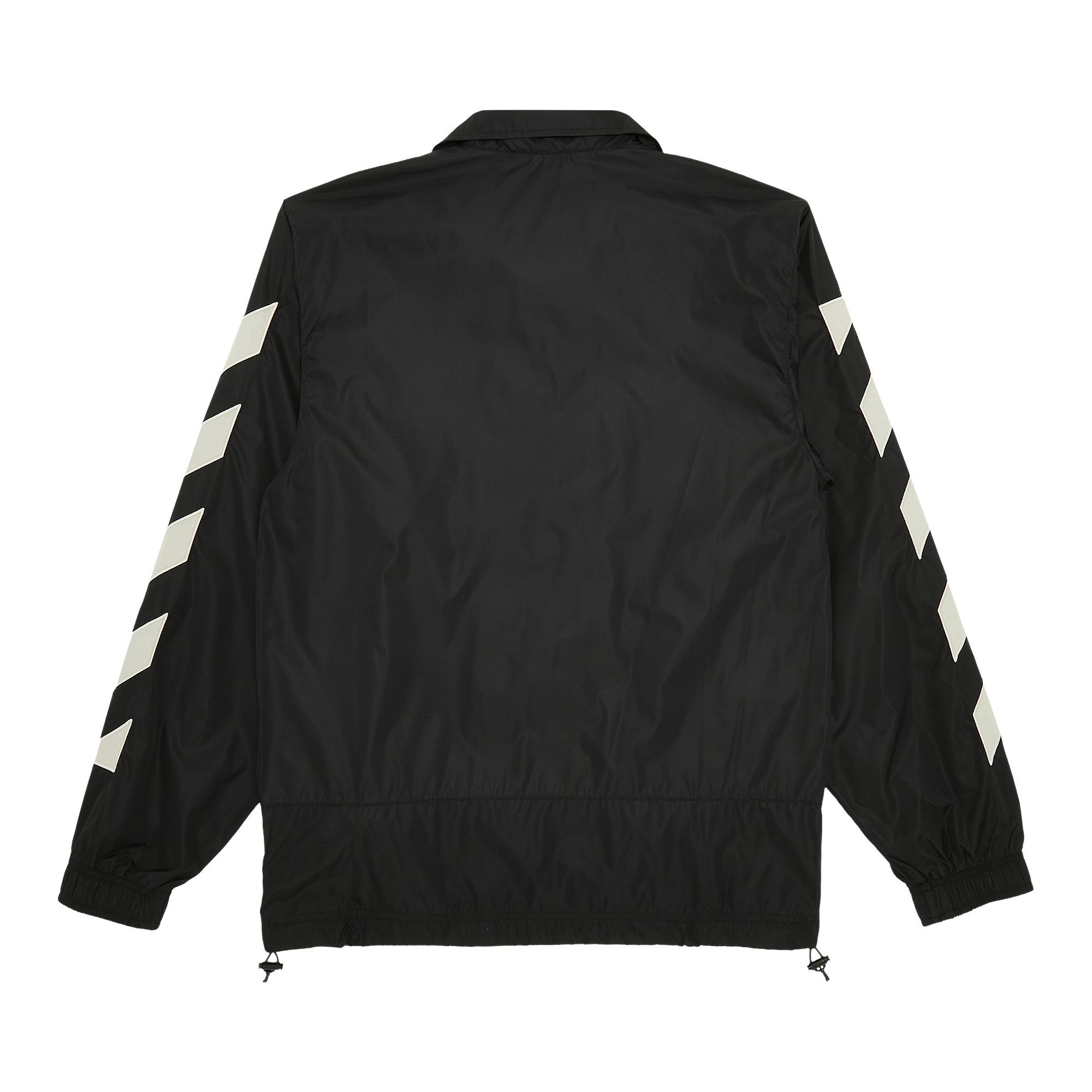 Off white diagonal brushed down jacket top