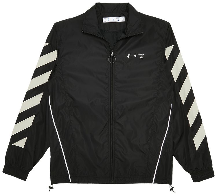 Off White Diag Nylon Track Top BlackAbbeyStone