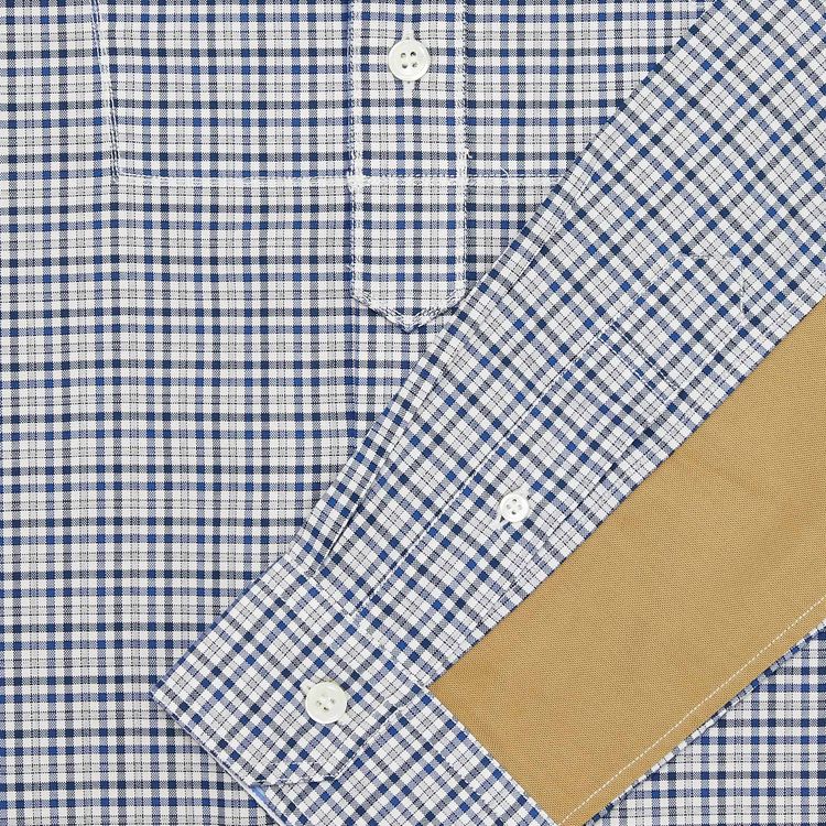 Junya Watanabe Classic Contrasted Shirt WhiteBlueBeige