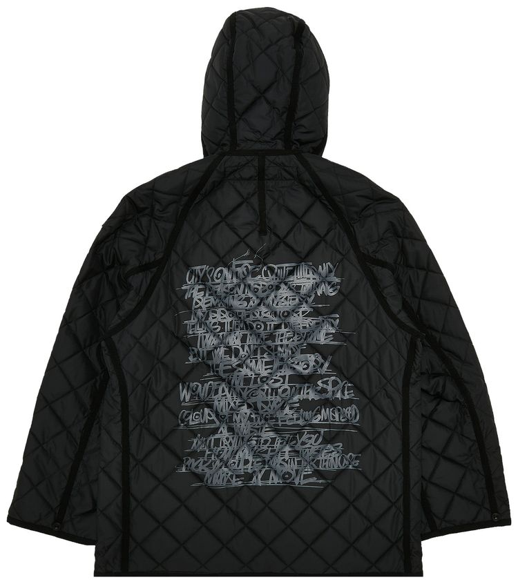 Junya Watanabe Quilted Looking Back Jacket BlackGrey