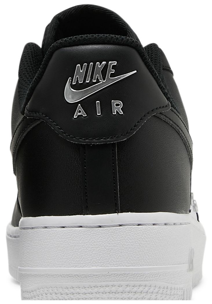 Nike Air Force 1 07 Premium Silver Chain   Black
