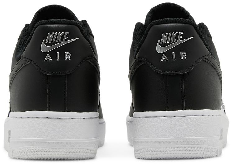 Nike Air Force 1 07 Premium Silver Chain   Black