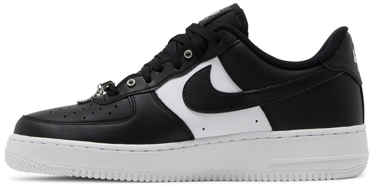 Nike Air Force 1 07 Premium Silver Chain   Black