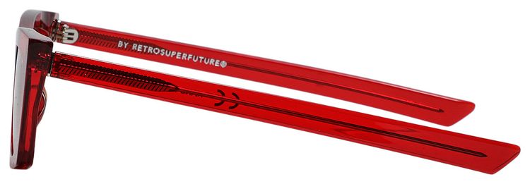 SUPER by RetroSuperFuture Fred Sunglasses Crystal Red
