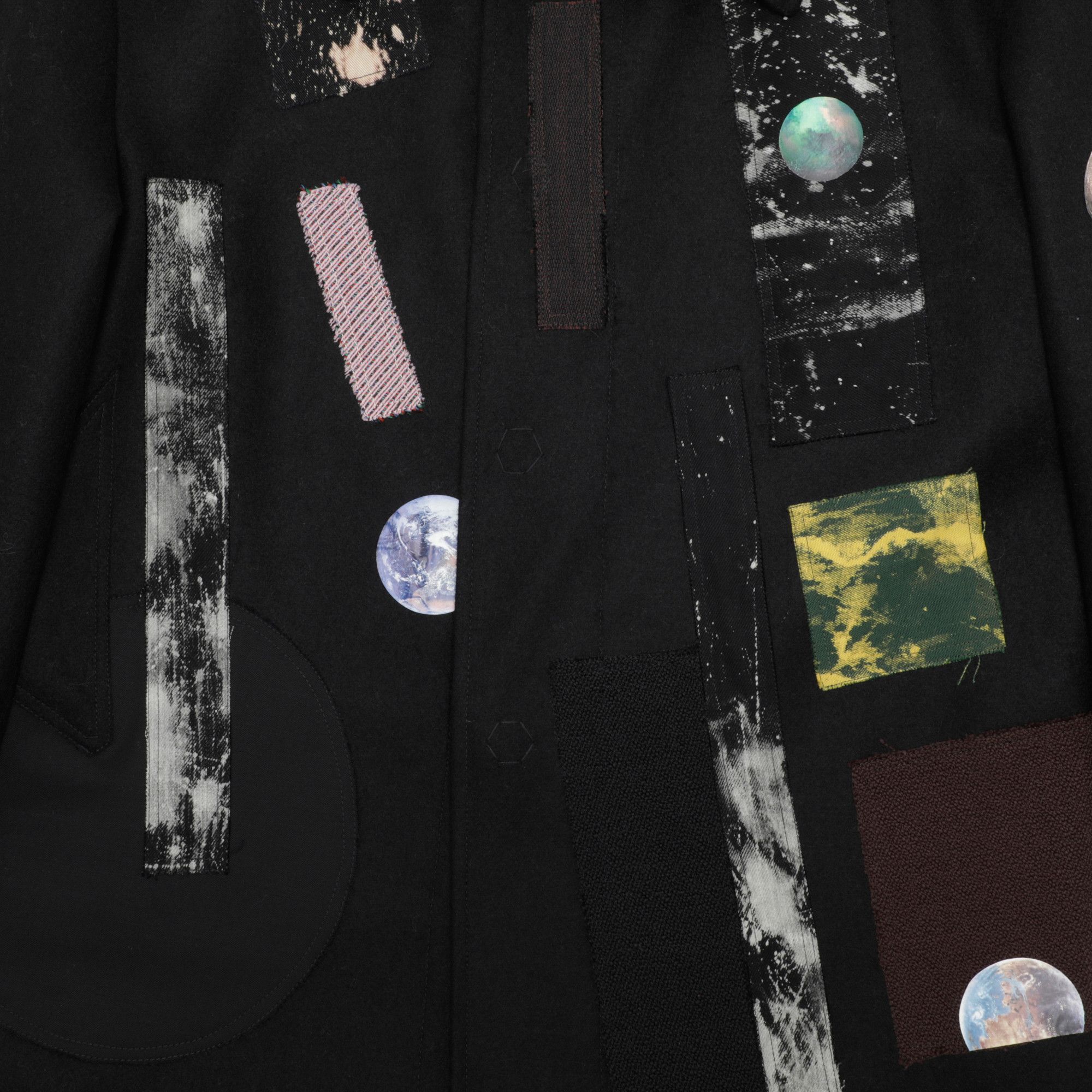Buy Raf Simons Redux Large Sterling Caban With Patches