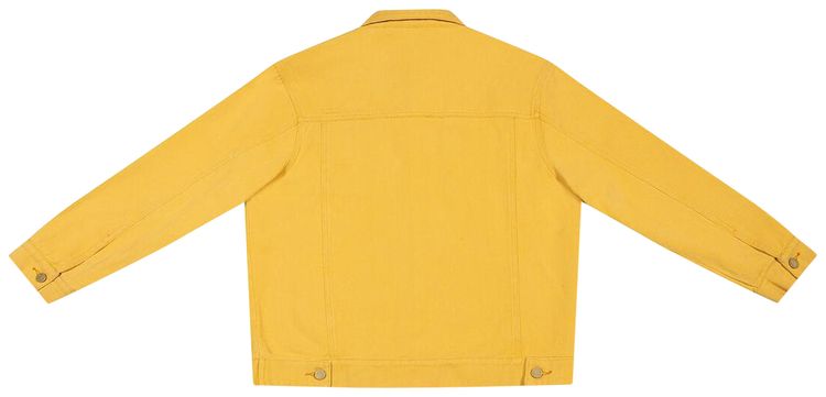 KidSuper Painted Face Denim Jacket Yellow