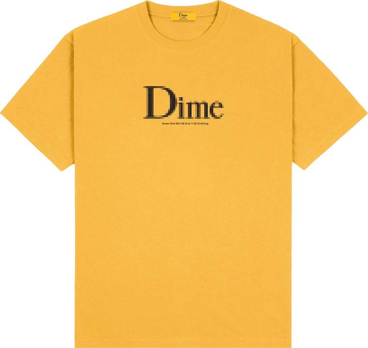 Dime Classic Screenshot T-Shirt 'Dark Yellow'