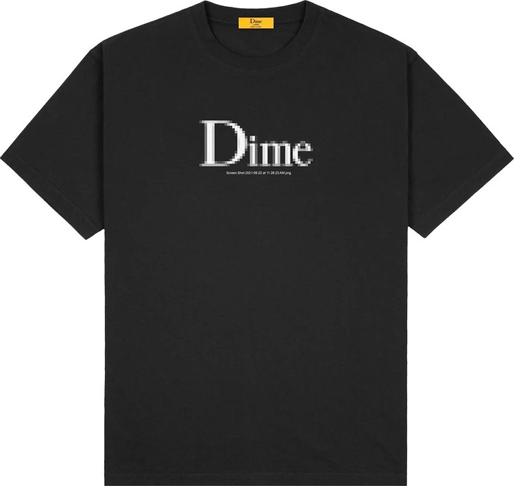 Dime Classic Screenshot T Shirt Black