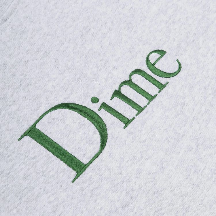 Dime Classic Embroidered Crewneck Ash