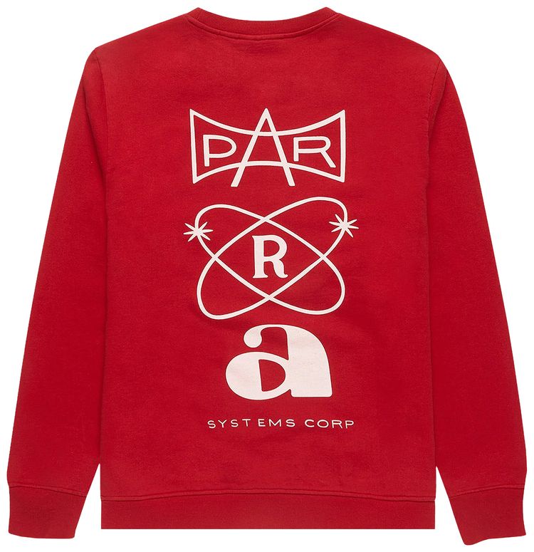 Parra Systems Logo Crew Neck Sweatshirt Red